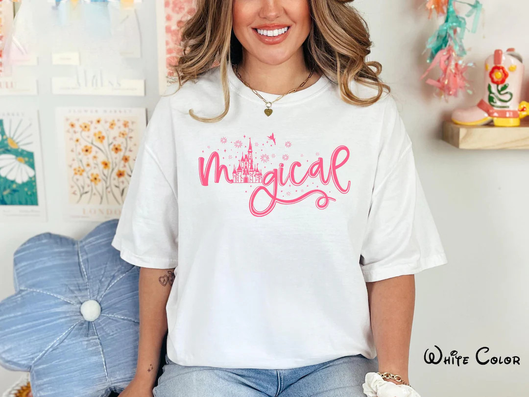 Comfort Colors Disney Castle T-Shirt, Disney Trip Shirt, Magical Kingdom Shirt, Disneyworld Tee S... | Etsy (US)