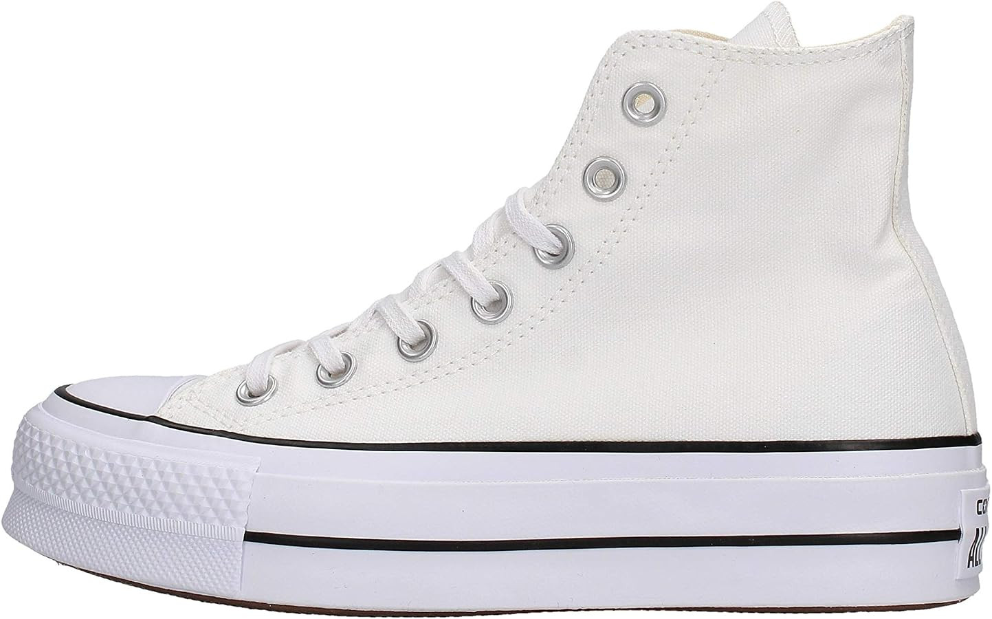 Converse Women's Chuck Taylor All Star Lift High Top Sneakers, White/Black/White, 6.5 Medium US | Amazon (US)