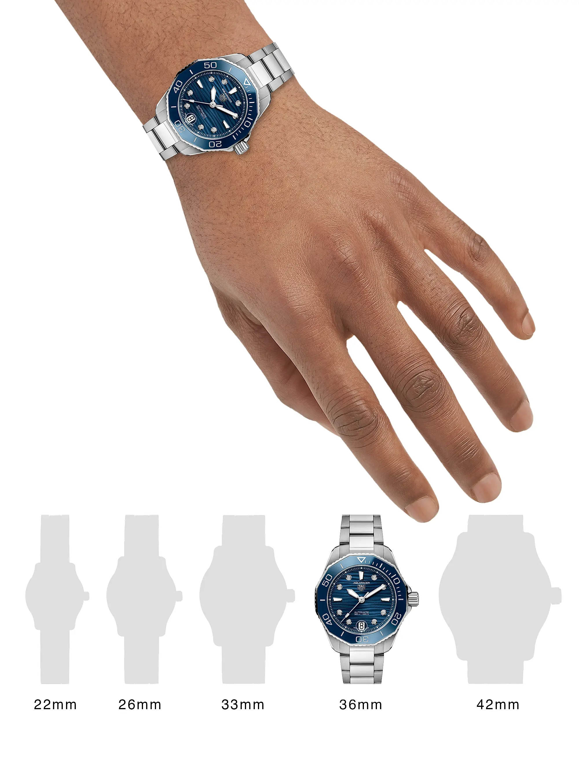 Aquaracer Professional 300 Stainless Steel & Diamond Bracelet Watch | Saks Fifth Avenue