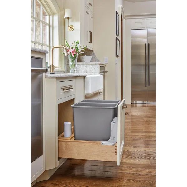 Rev-A-Shelf Bottom Mount Pullout Waste Container | Wayfair North America