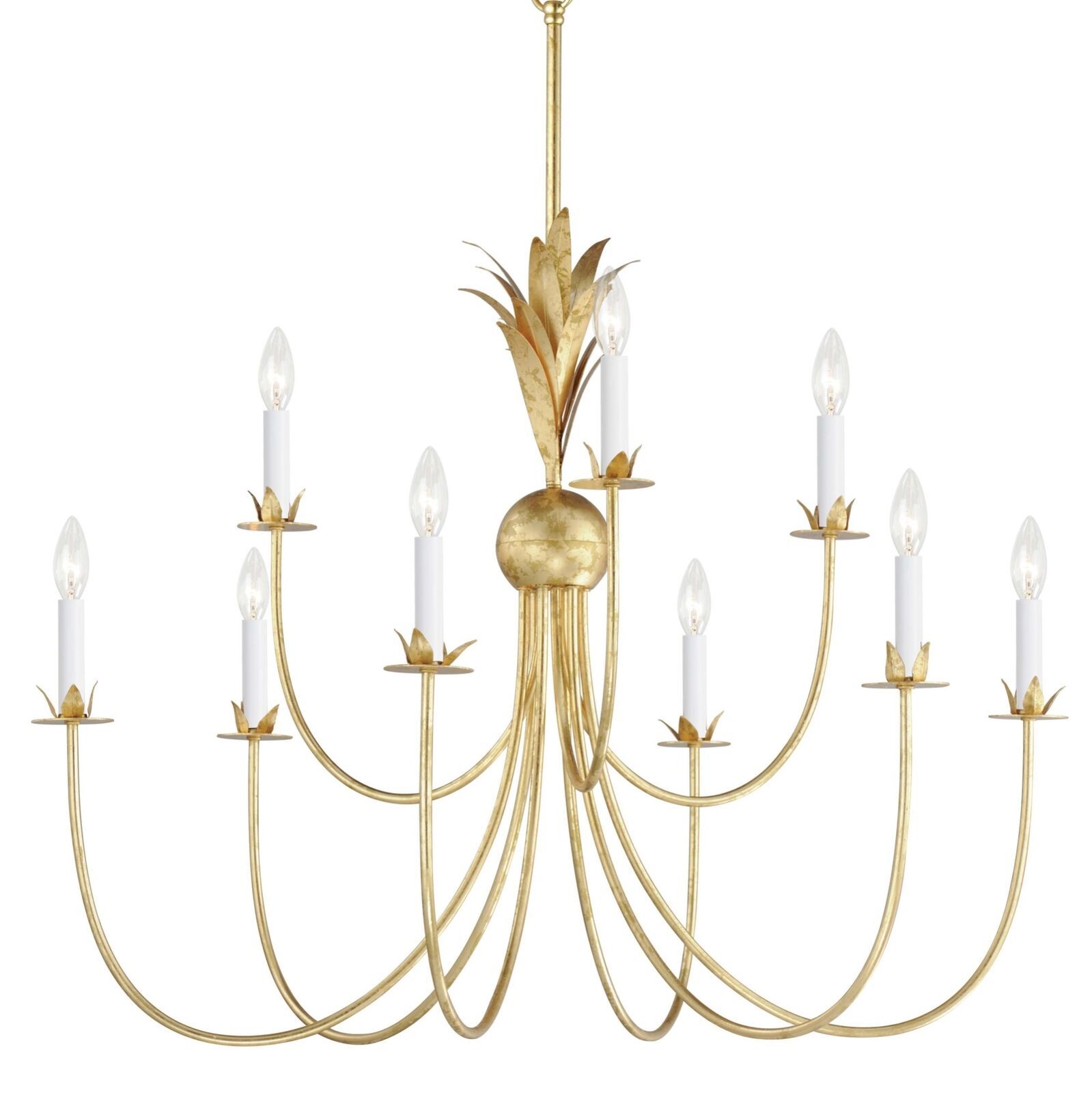 Maxim 2889 Paloma 9 Light 36"W Taper Candle Style Chandelier - Gold | eBay US