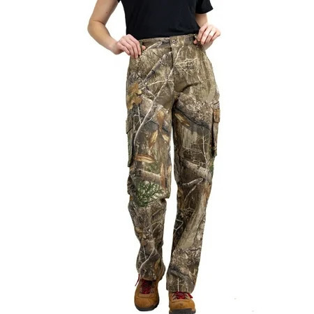 Realtree Women's Camo 6-Pocket Cargo Hunting Pants | Durable, Lightweight Outdoor Appare | Size XS-3XL | Walmart (US)