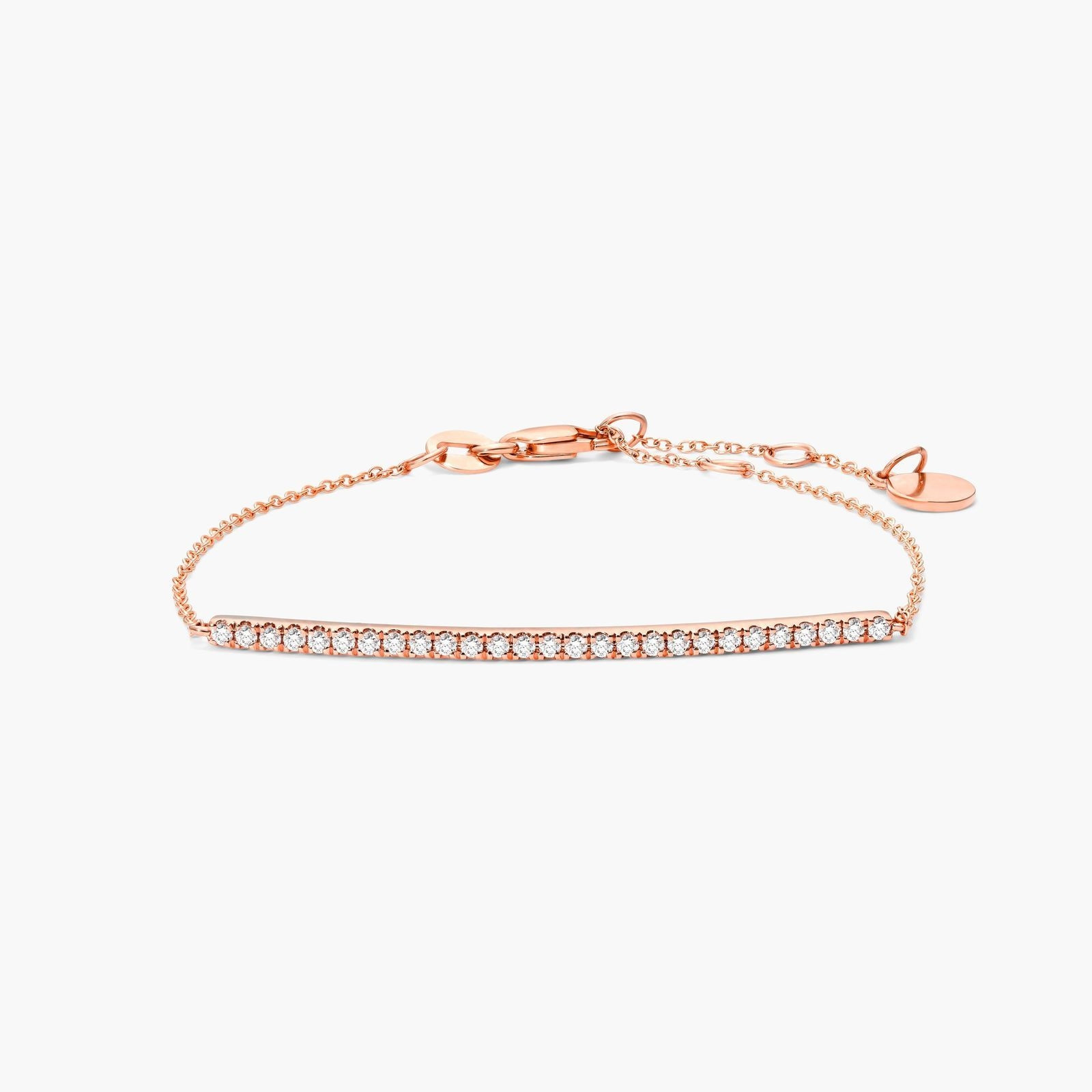 14K Rose Gold Diamond Bar Bracelet-81550r14 | JamesAllen