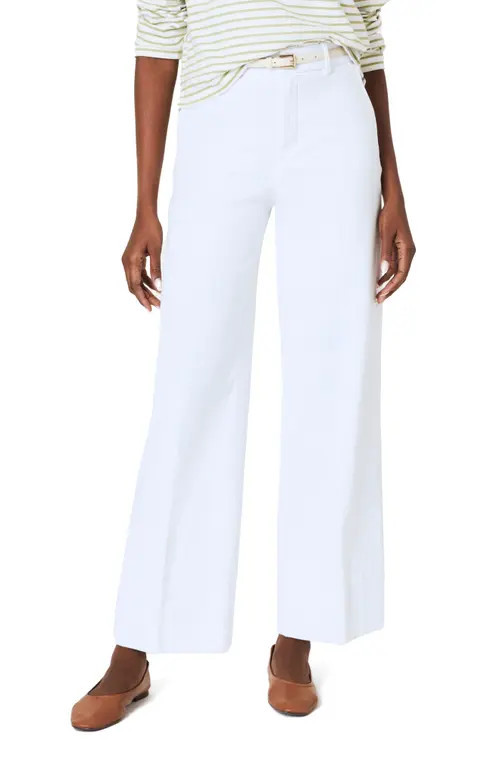 SPANX® SPANXsupersmooth™ Crop Wide Leg Stretch Twill Pants in Classic White at Nordstrom, Size 2X | Nordstrom