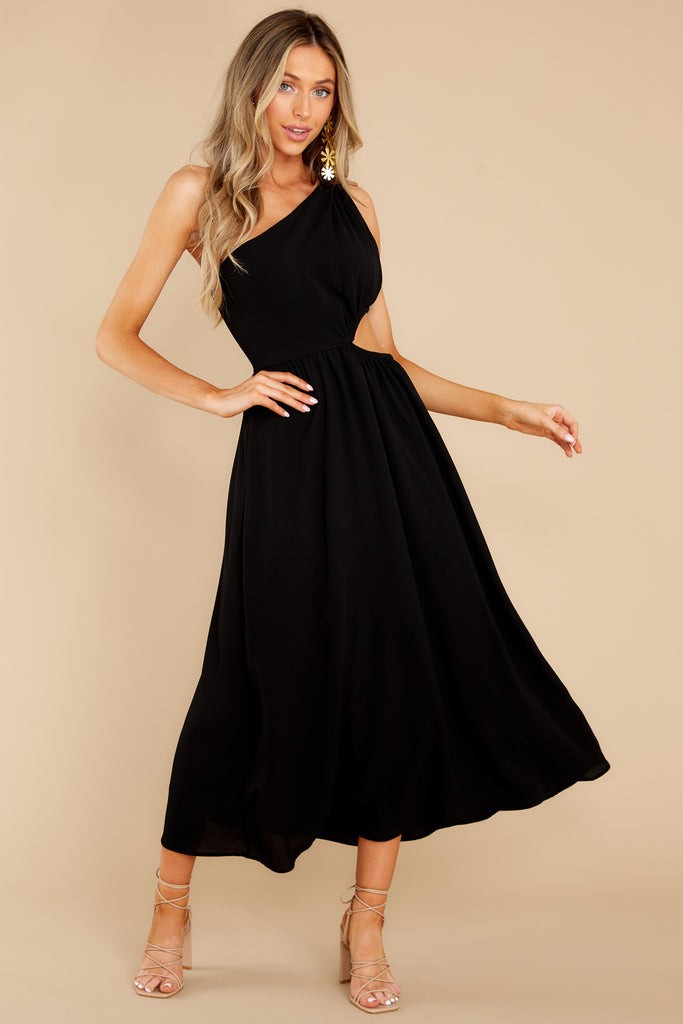 Lovely Dances Black Maxi Dress | Red Dress 