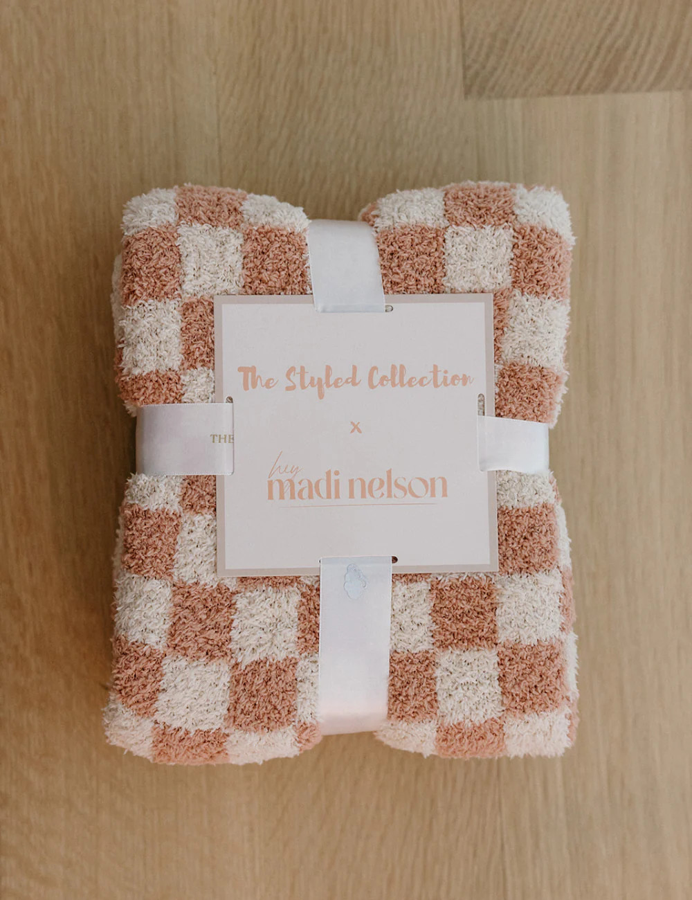 Pre Order 3-16- TSC x Madi Nelson: Children's Mini Checkered Buttery Blankets | The Styled Collection