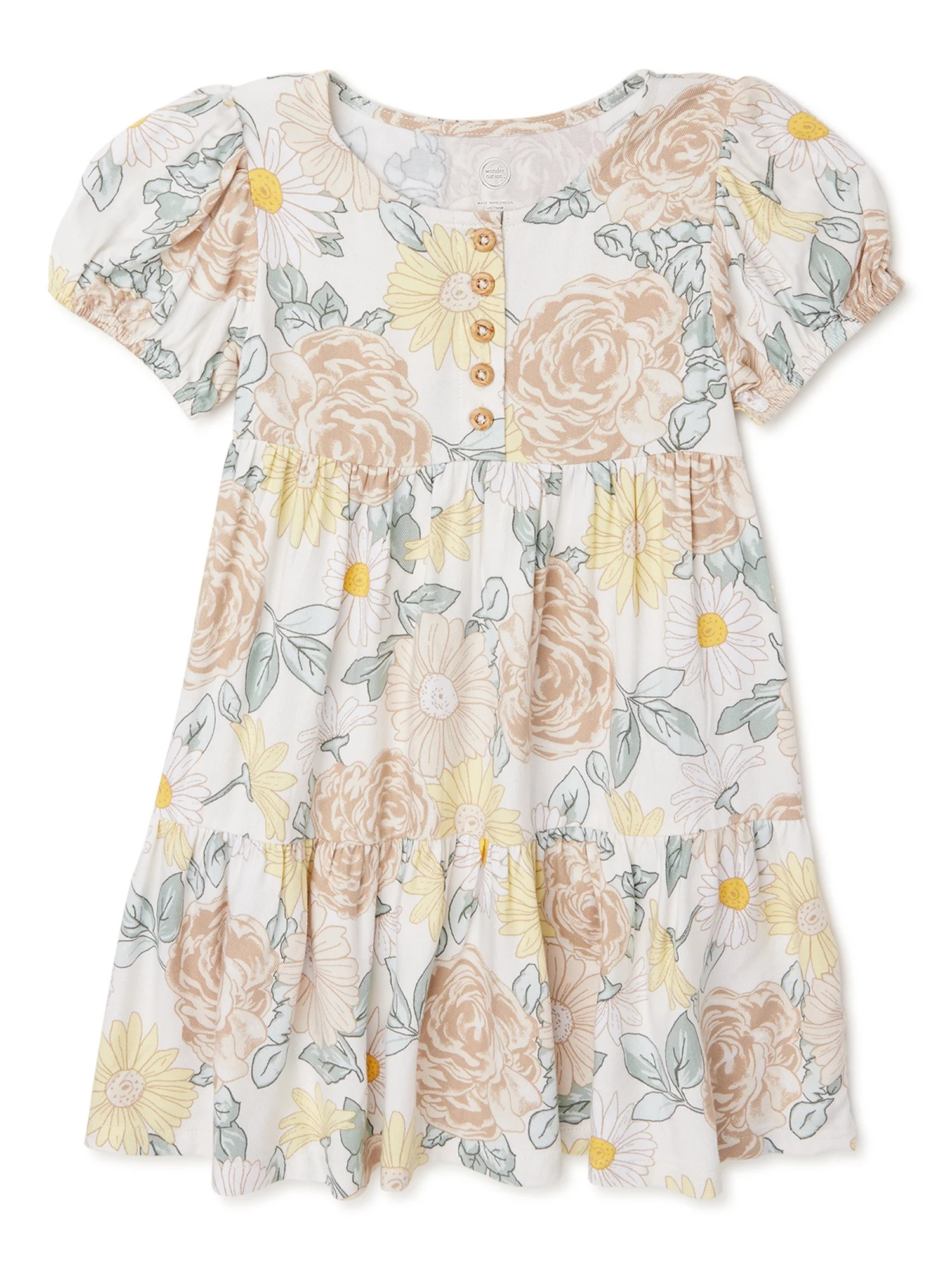 Wonder Nation Baby and Toddler Girls’ Woven Dress, Sizes 12M-5T | Walmart (US)