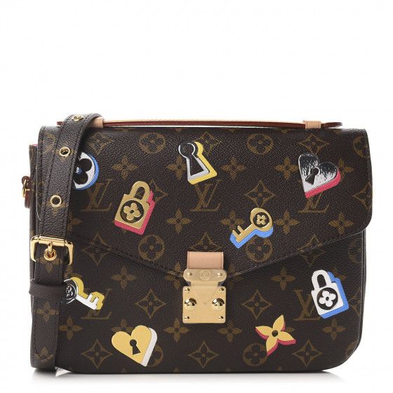 LOUIS VUITTON Monogram Love Lock Pochette Metis | Fashionphile