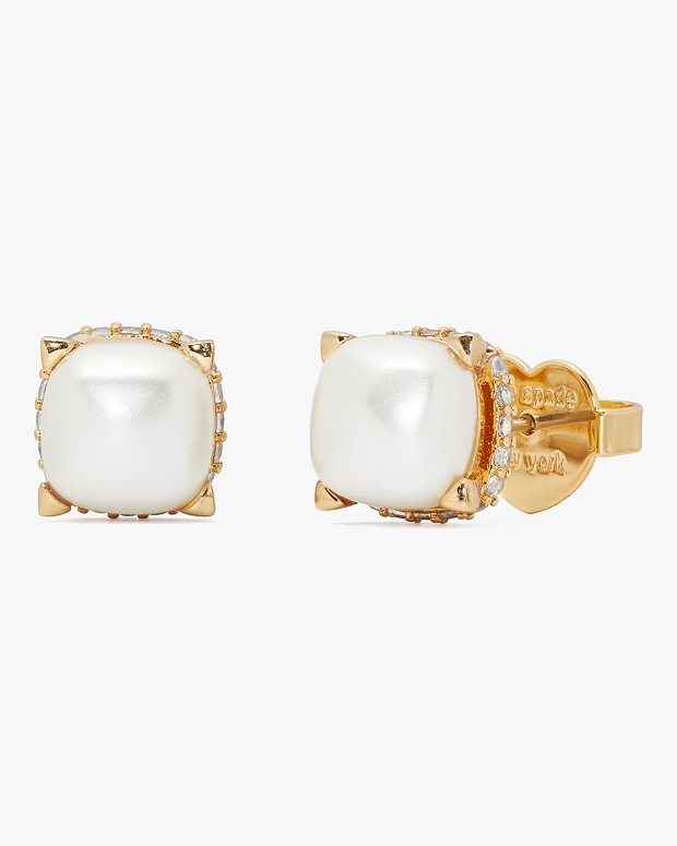 Little Luxuries 8mm Square Studs | Kate Spade (US)
