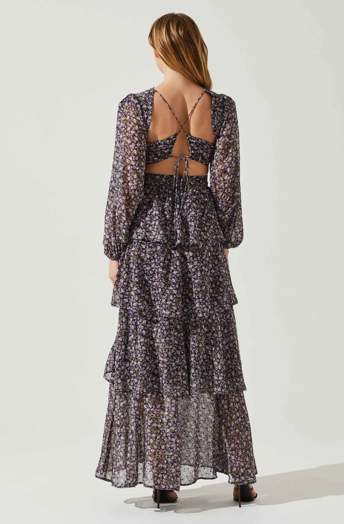 Anora Floral Tiered Maxi Dress | ASTR The Label (US)