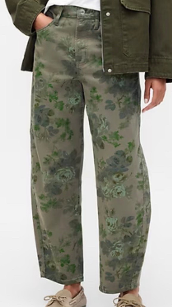 The cutest floral print barrel jeans!!! Some of my favorite high quality yet affordable jeans ever! 

#LTKFindsUnder50 #LTKmomlife #LTKgrwm
