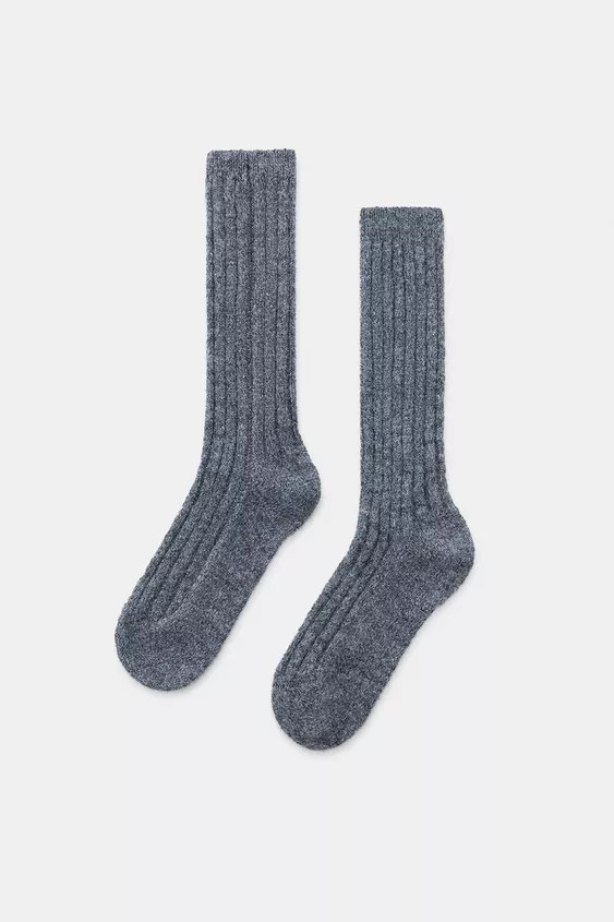 TALL RIBBED SOCKS | Zara DE
