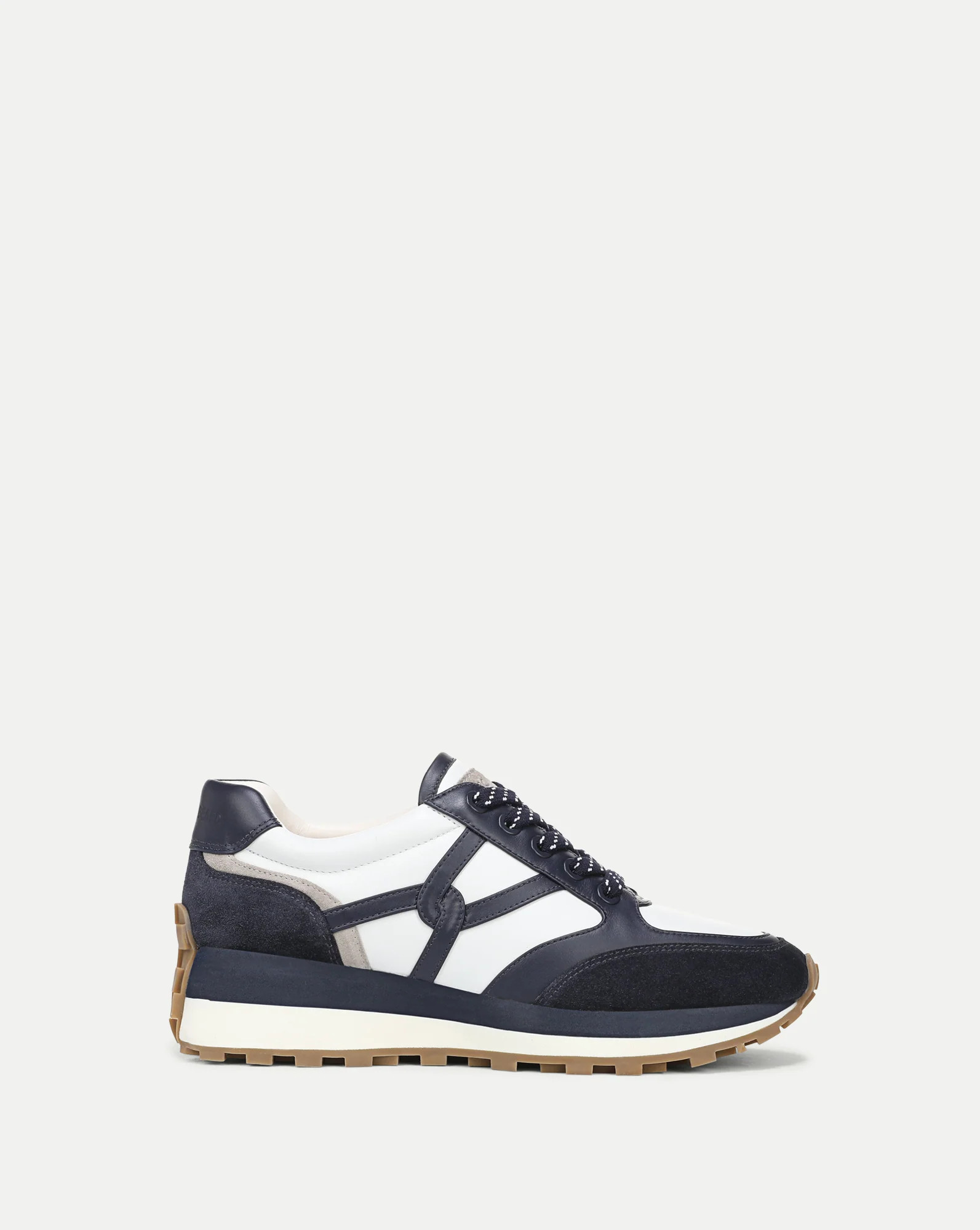 Valentina Suede Sneaker in Navy & White Multi | Veronica Beard | Veronica Beard