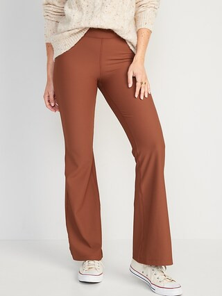 Extra High-Waisted PowerSoft Rib-Knit Flare Pants for Women | Old Navy (US)