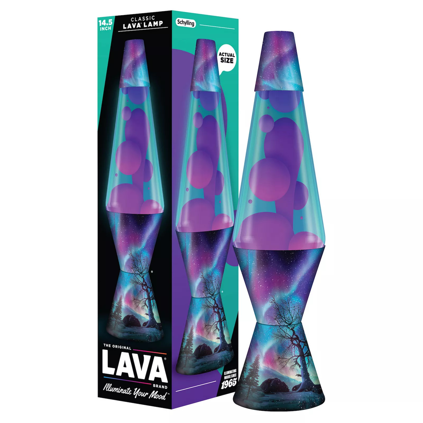 LAVA® 14.5-Inch Northern Night Sky Incandescent Lava Lamp Table Decor, Multi | Kohl's