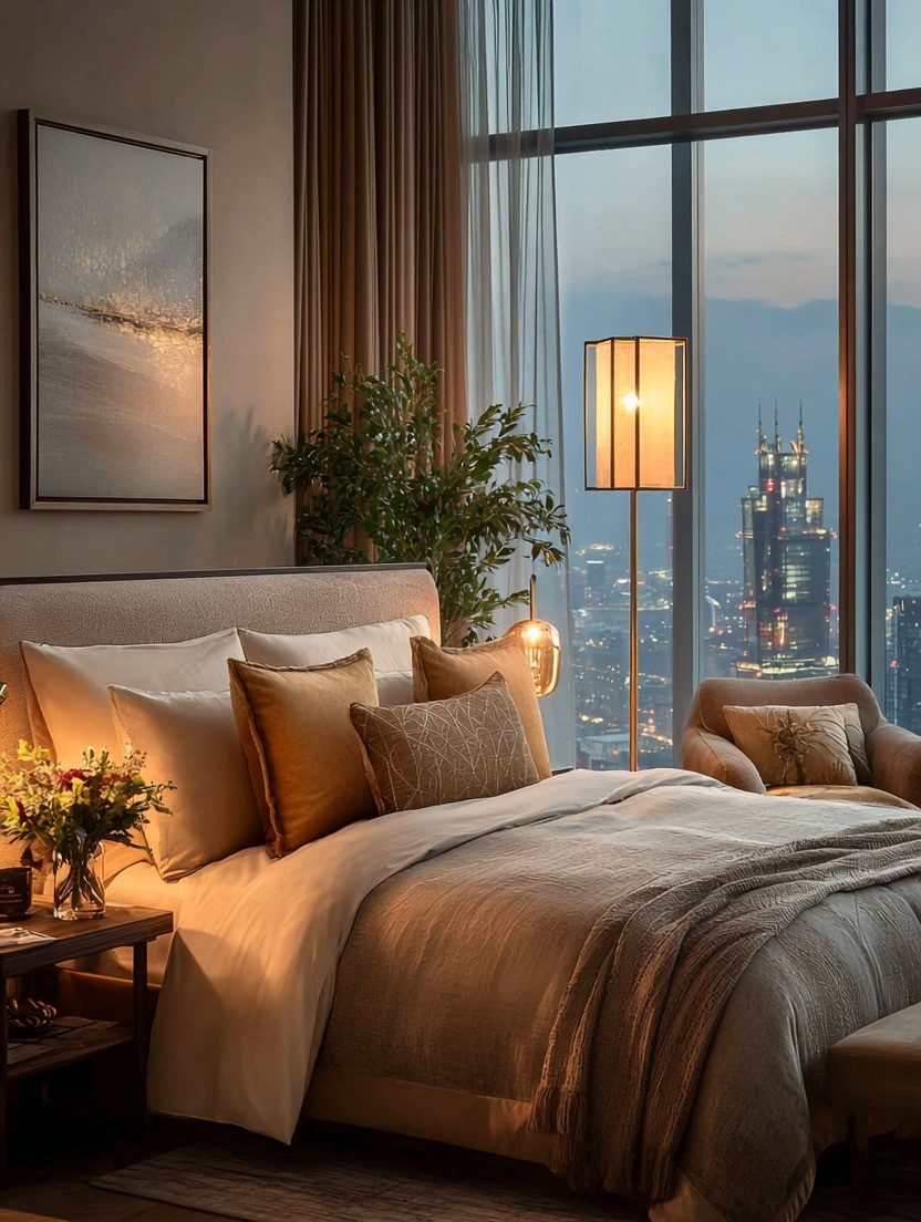 Want to instantly upgrade your bedroom corner — especially if you have a skyline view? You only need three pieces: a warm floor lamp, a beautiful tree in the corner, and a cozy chair to sink into. That’s it. This simple trio enhances the view, softens the space, and creates a luxurious little moment you’ll actually use. Shop the look and transform your corner in minutes.

#bedroomupgrade #floorlampdecor #cozycorner #cityviewbedroom #minimalistluxury #elegantanddriven 

 #LTKHome