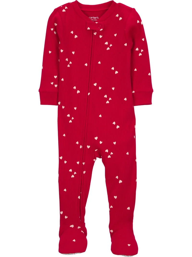 Carter's Child of Mine Baby and Toddler Valentine's Pajama, One-Piece, Sizes 12M-5T | Walmart (US)