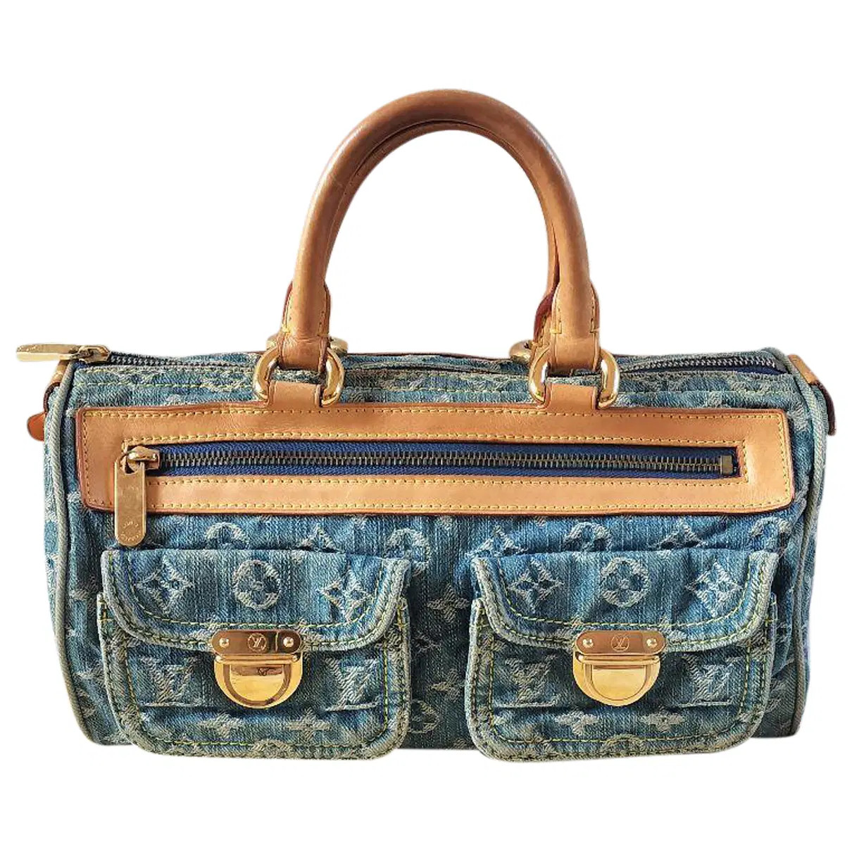 Néo speedy handbag Louis Vuitton Blue in Denim - Jeans - 43502077 | Vestiaire Collective (Global)