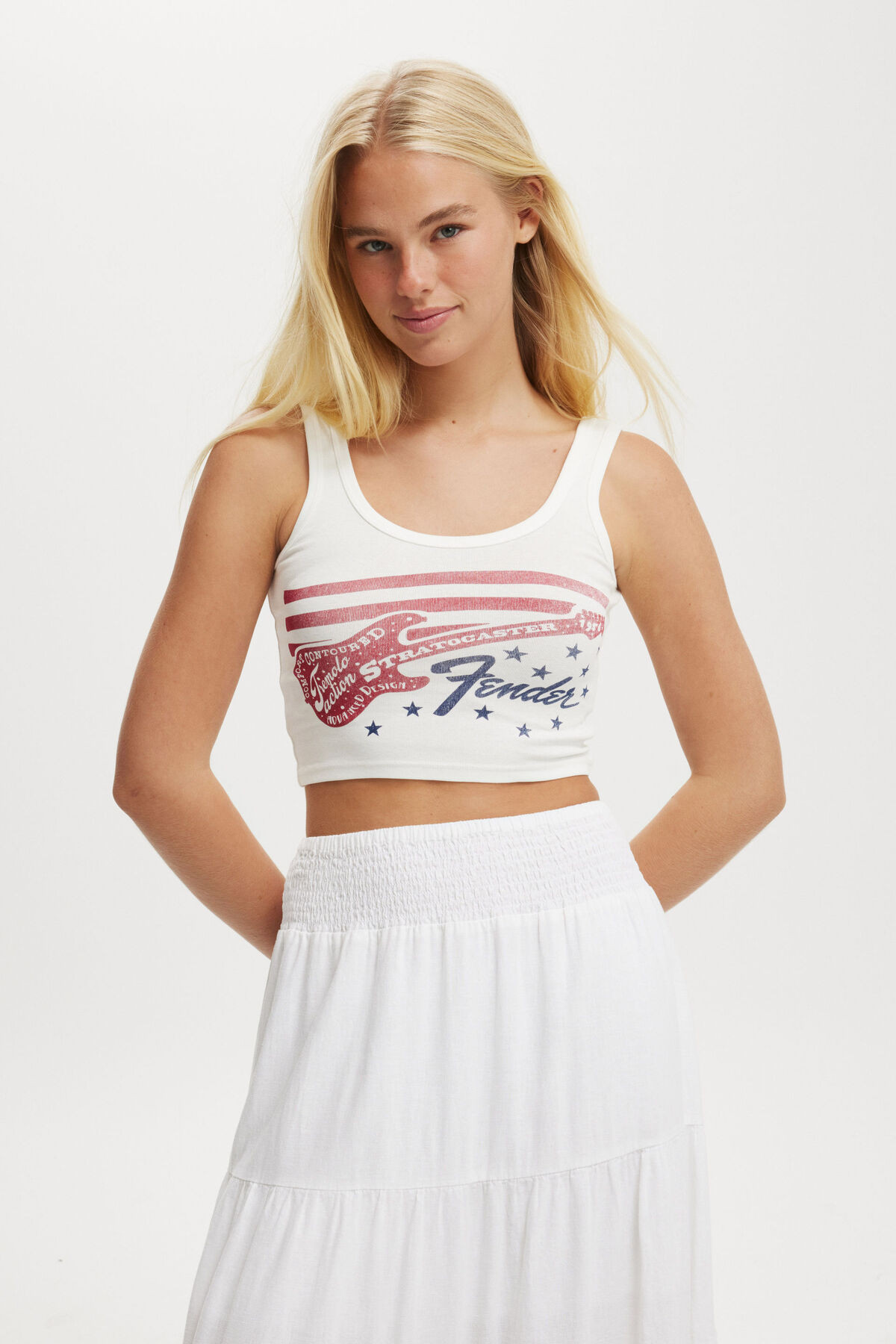 Fender Scoop Neck Graphic Tee | Cotton On (US)