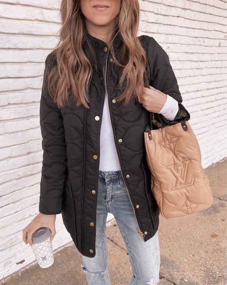 Amazing quilted barn jacket from j crew. Goes great with any fall or winter holiday outfit

#LTKsalealert #LTKCyberWeek #LTKHoliday