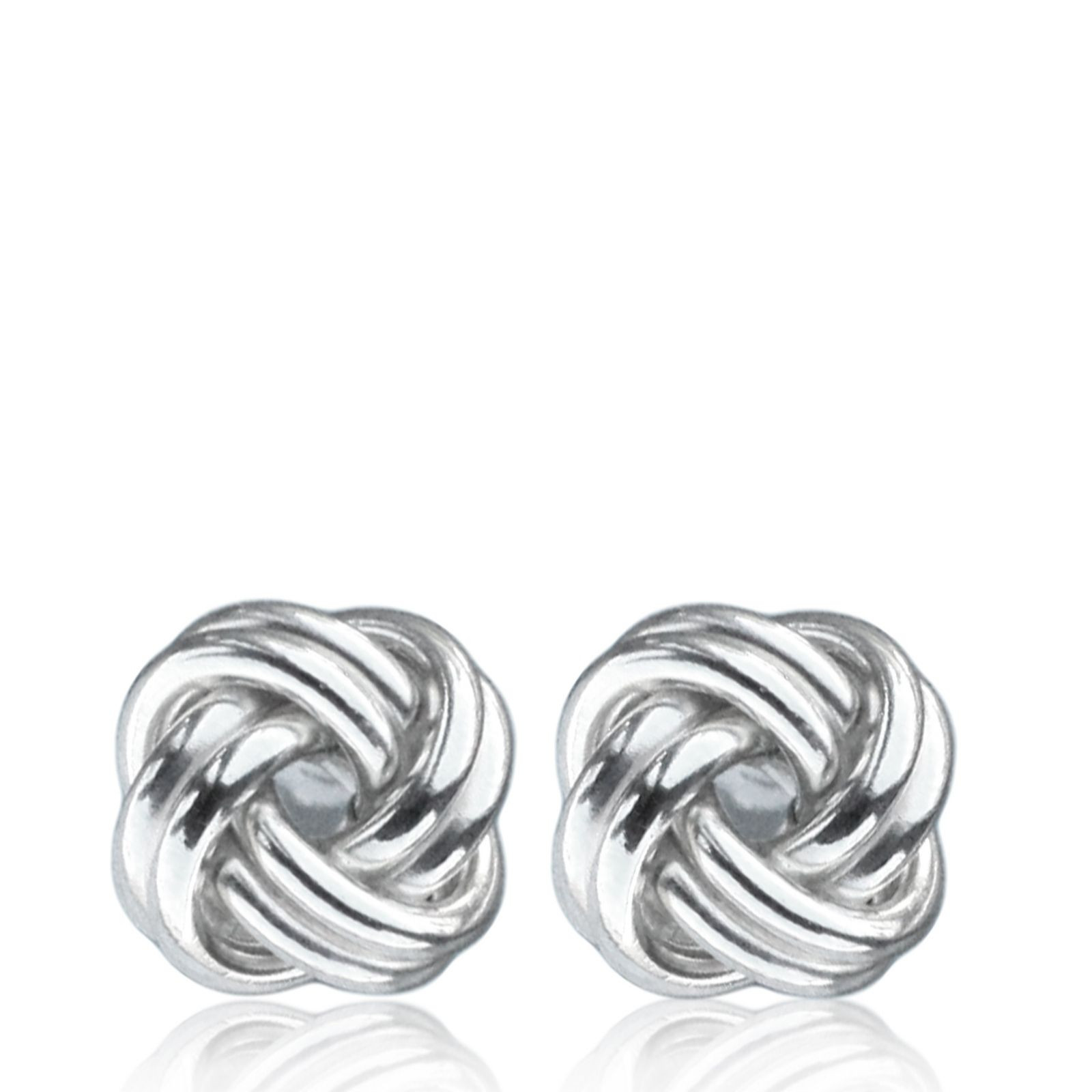 Nina B Sterling Silver Knot Earrings | QVC UK