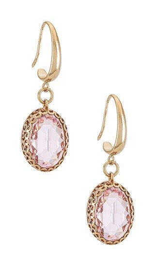 Small Filigree Cage Earring in Pink | Revolve Clothing (Global)
