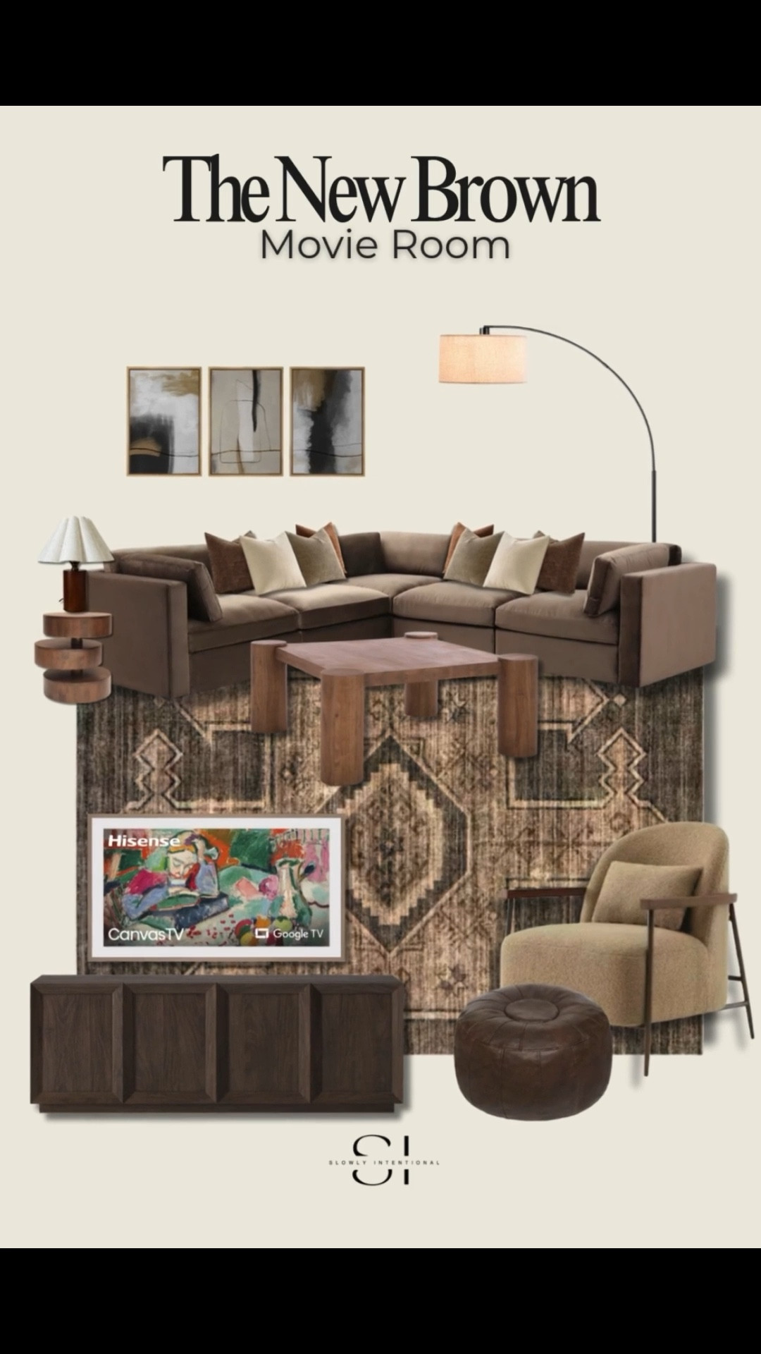 The new season of brown is warm, cozy, and totally elevated. I pulled together this movie room with rich tones, plush textures, and a mix of modern and vintage-inspired pieces. Perfect for slow weekends and long movie nights.

#LTKHome