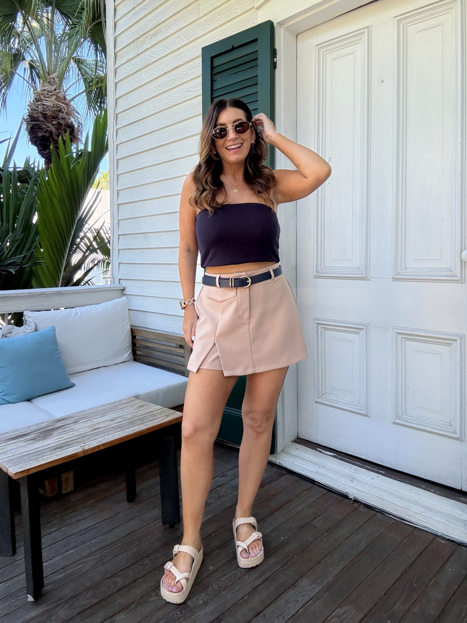 What I’m wearing in Key West! Target tube top, Amazon skort, platform sandals, resort wear, beach vacation outfit inspo, vacation outfit, sandals, beach vacation, Amazon outfits, Amazon fashion

#LTKSaleAlert #LTKStyleTip #LTKFindsUnder50