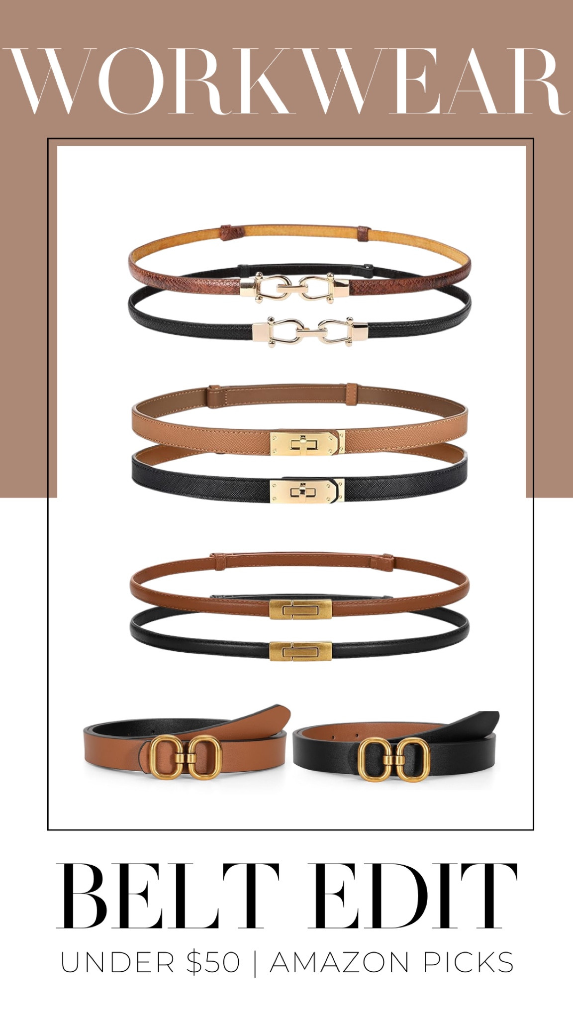 The only thing I love more than a good belt is a good belt set 🤍🤌🏻🗂️💼

Workwear | work outfits | office outfit | office wear | belts | work belts 

#LTKworkwear #LTKfindsunder50 #LTKstyletip