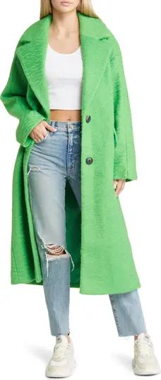 Topshop Long Brushed Coat | Nordstrom | Nordstrom