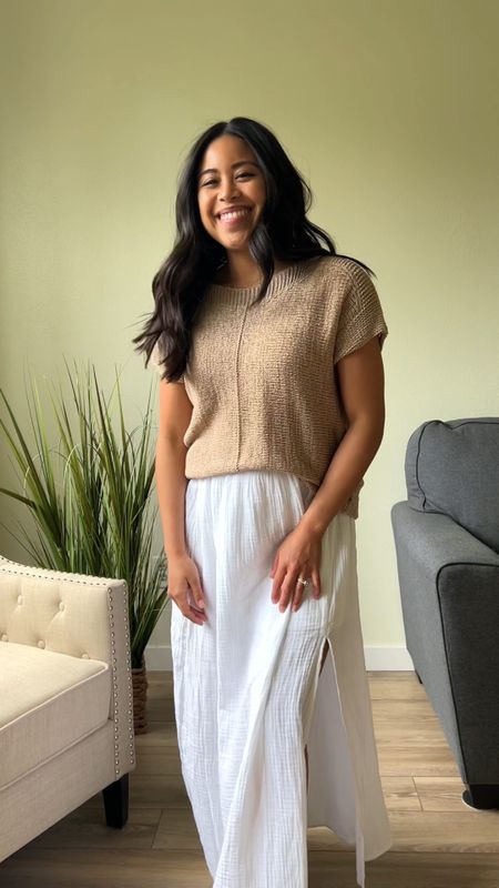 Five Minute Fit for my new mom friends! Let’s style this white gauzy maxi skirt for fall. 

#LTKstyletip #LTKSeasonal