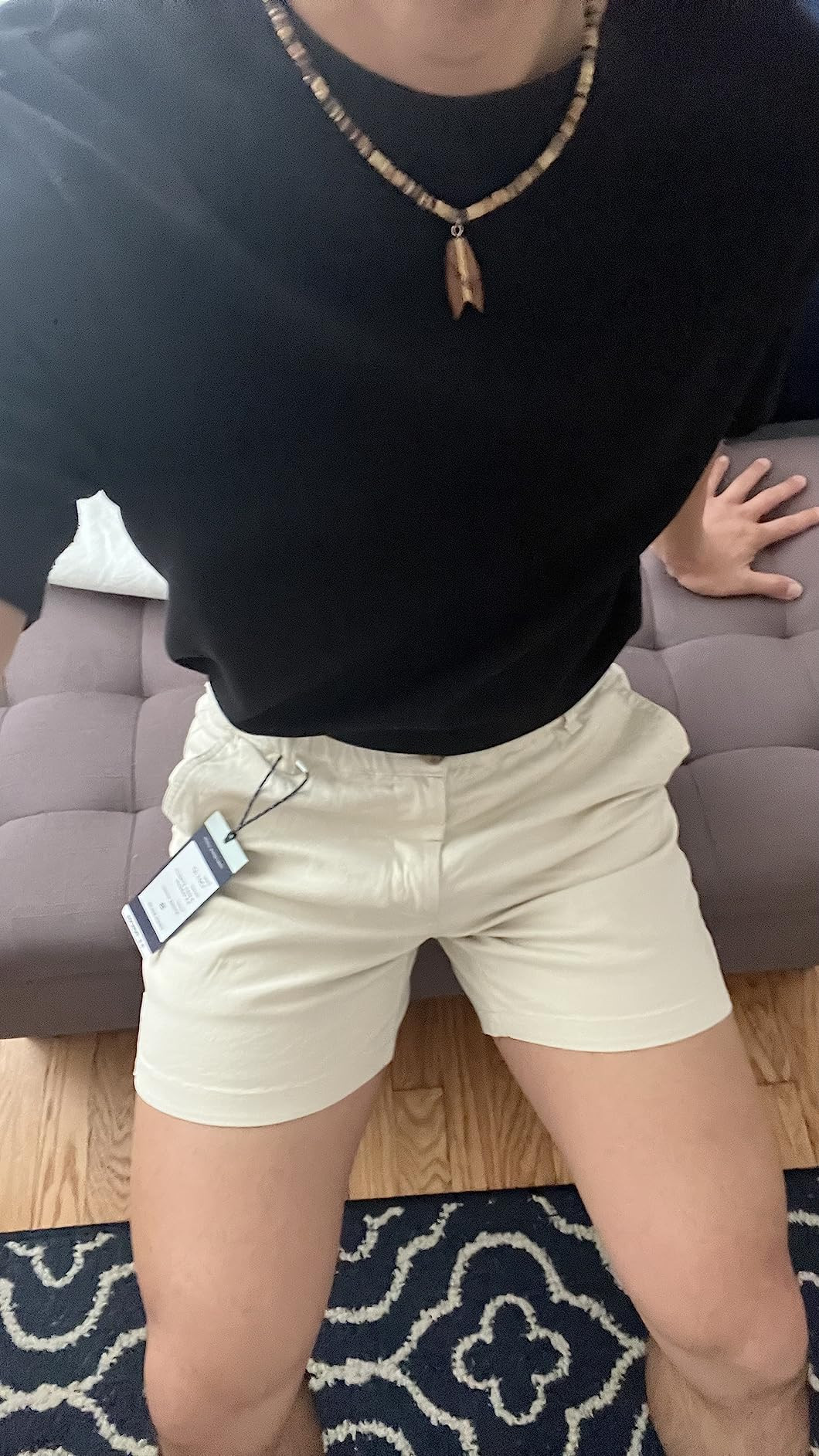 Men's 5.5" Inseam Elastic-Waist Short Shorts 4-Way Stretch | Amazon (US)