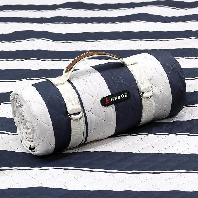 HX&OD Outdoor Picnic Blanket Extra Large, 80”x80” Waterproof Picnic Mat Foldable Camping Blan... | Amazon (US)