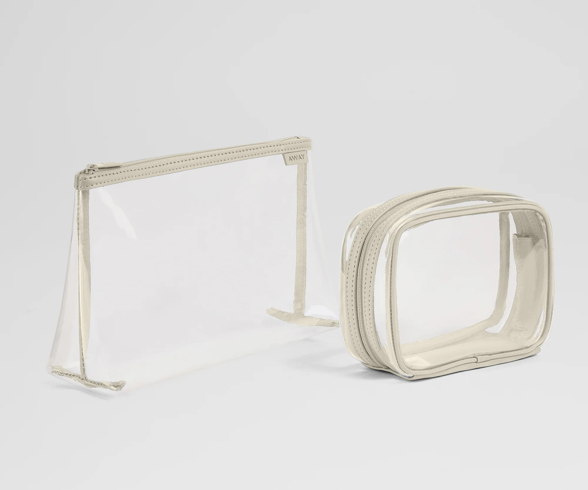 Clear Pouch Set in Salt White | Away: Built for modern travel | Away