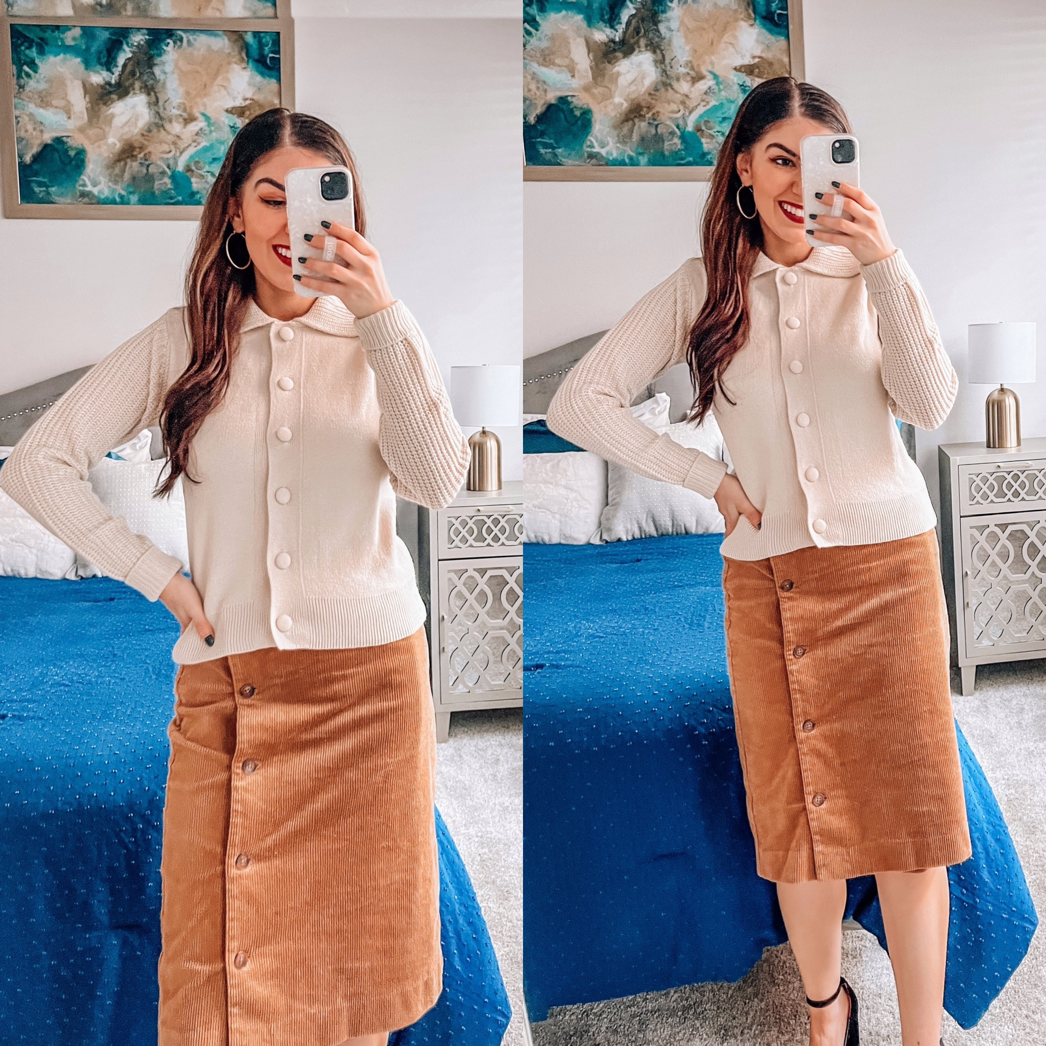 Spring Work Wear Outfit Styled with Neutral Colors - Naomi Noel