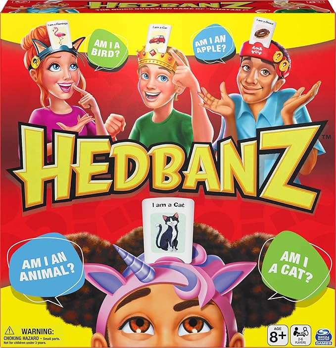 Spin Master Hedbanz Picture Guessing Board Game New Edition, for Families and Kids Ages 8 and up | Amazon (US)