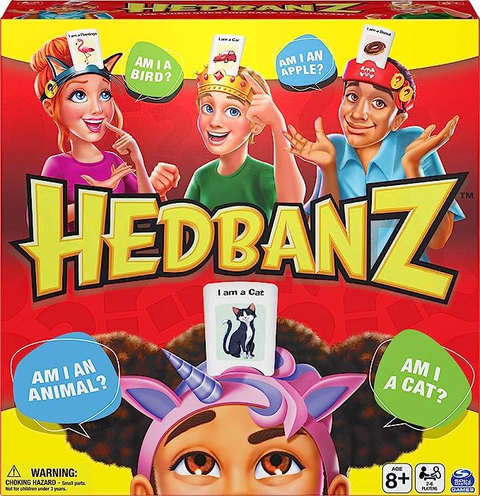 Spin Master Hedbanz Picture Guessing Board Game New Edition, for Families and Kids Ages 8 and up | Amazon (US)