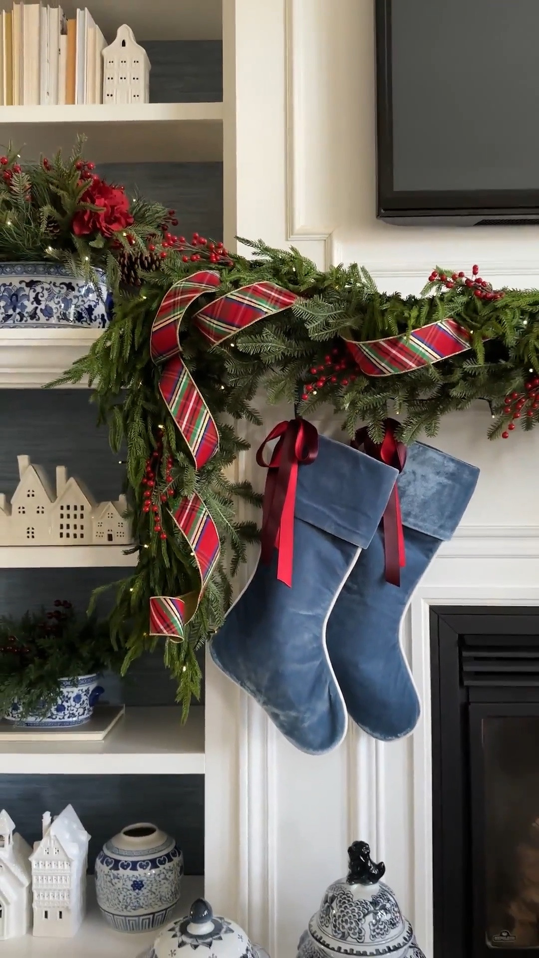 Last year’s Christmas tree in classic red plaid and blue and white chinoiserie creates a traditional and chic look! 

Velvet stockings, chic stockings, chic Christmas decor, coastal Christmas decor, coastal holiday decor

#LTKhome