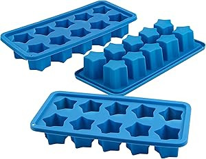 Amazon.com: Webake Silicone Ice Cube Trays Star Shaped Ice Cube Molds for Whiskey and Cocktails, ... | Amazon (US)