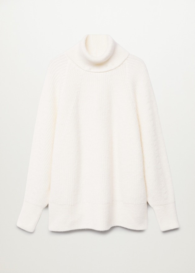 Turtleneck knitted sweater | MANGO (US)
