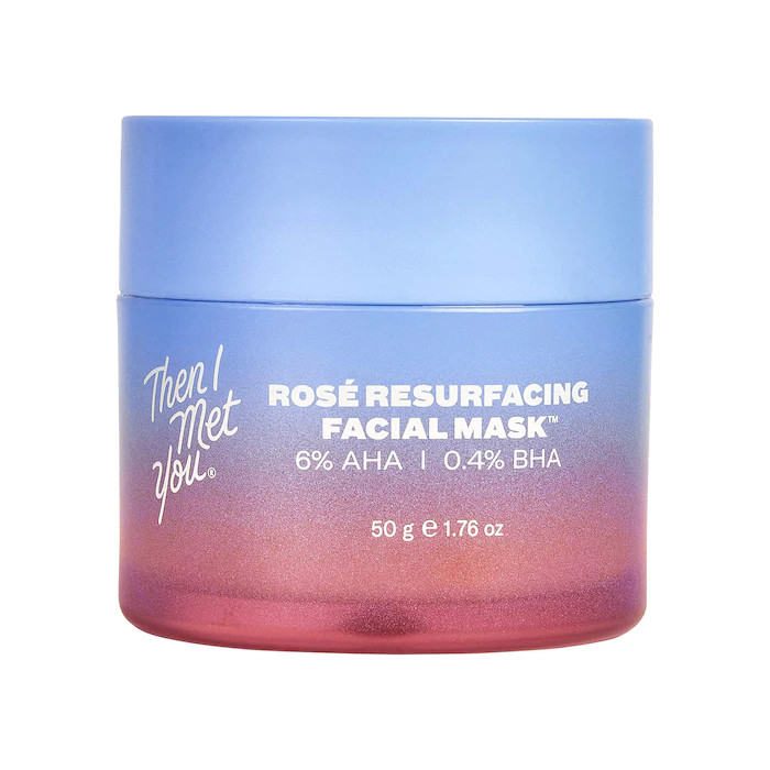 Then I Met You Rosé Resurfacing & Brightening BHA + AHA Facial Mask for Minimized Pores | Sephora (US)