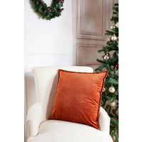 Burned Orange Velvet Pillow Covers, Flange Cover | Etsy (US)