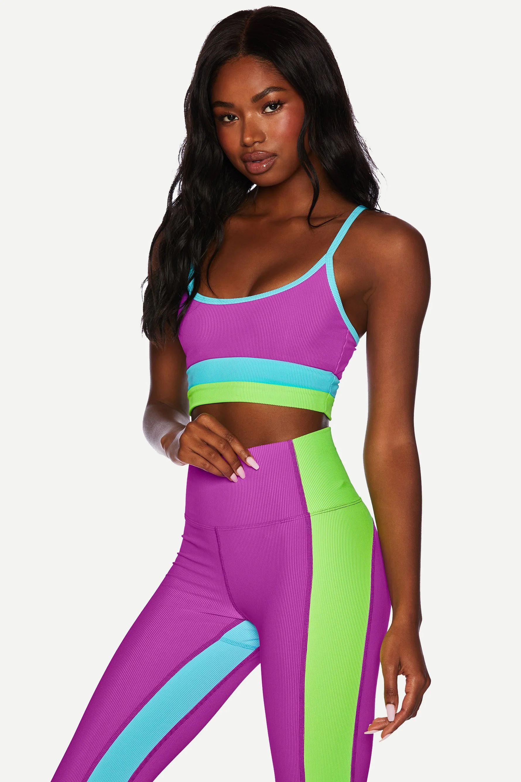 Eva Top Cool Fluorescents | Bralette Bikini Top | Beach Riot | Beach Riot