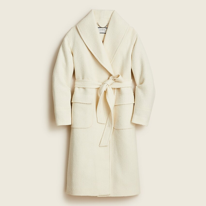 Collection wrap coat in Italian wool herringbone | J. Crew US