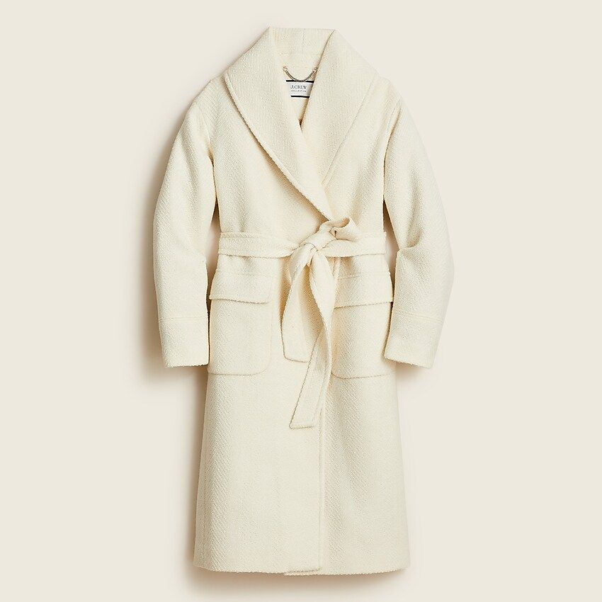 Collection wrap coat in Italian wool herringbone | J.Crew US