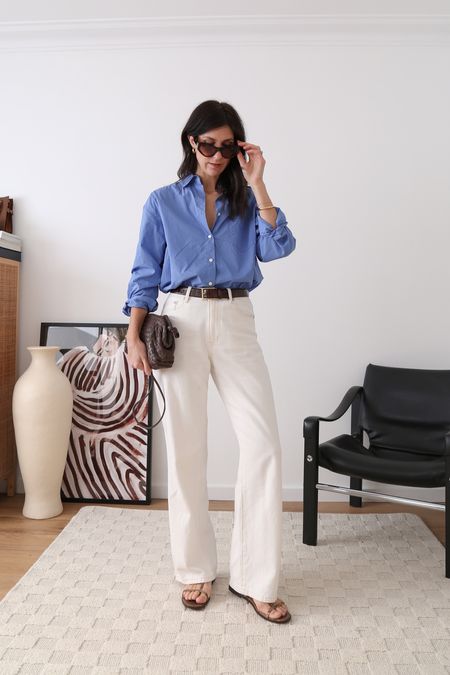Shirt is OS (10% off with MADEMOISELLE10), jeans are size NZ8, shoes are size US9, belt is size 70. Bag is US only brand. Sunglasses are Vieux Eyewearr

#LTKSeasonal #LTKStyleTip