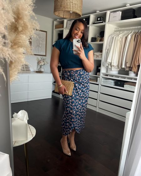 This wrap skirt and crop top paired so well together! It’s a common print in this Future Collective Jenny K Lopez collab and it’s definitely grown on me! I love it! The skirt and top run TTS! 

#LTKfindsunder50 #LTKmidsize