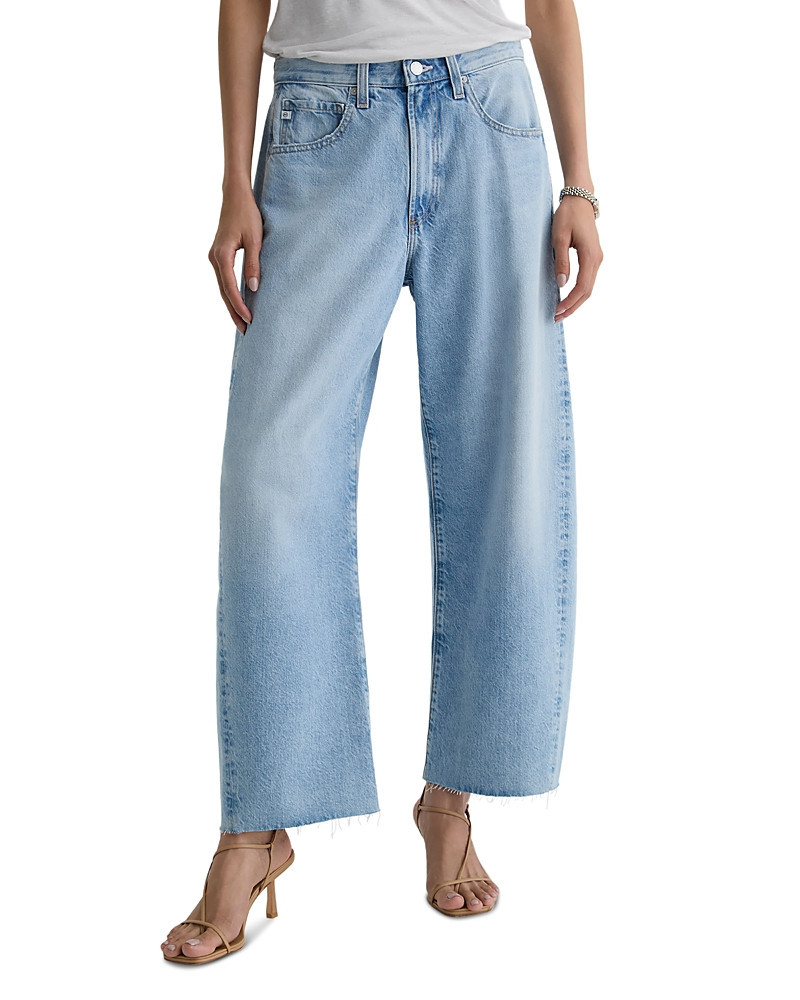 Ag Hattie High Rise Barrel Crop Jeans in Gesture | Bloomingdale's (US)
