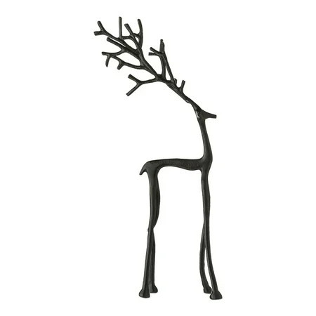 Christmas Decorations, Black Reindeer Statues - Modern 3D Printing Xmas Figurines - Elegant Indoor Holiday Decor - Table Centerpieces - Ideal for Mantel Living Room Bedroom Office | Walmart (US)