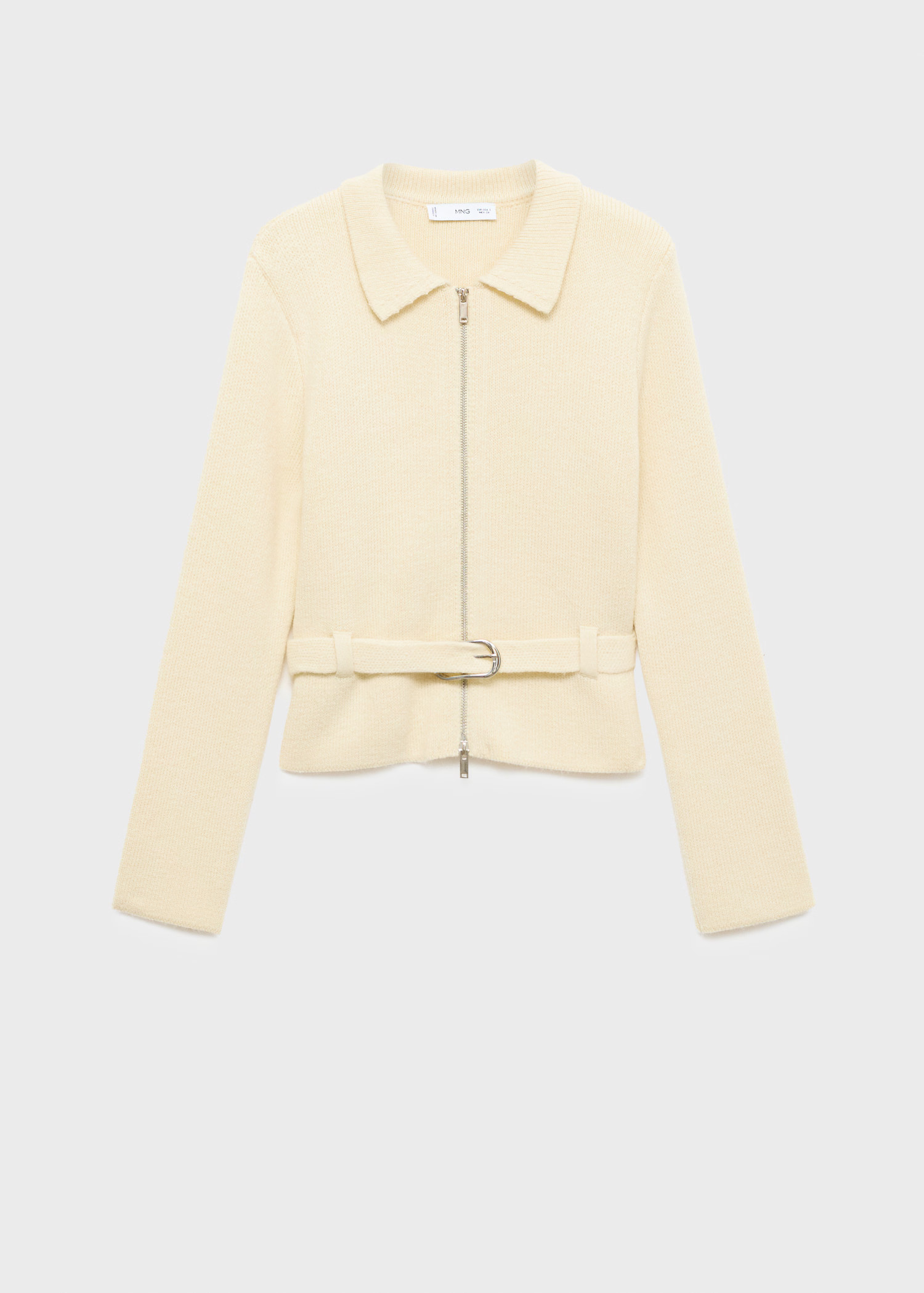 Knitted jacket with belt and buckle | Mango (US/MX/AU)
